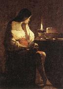 LA TOUR, Georges de Magdalen of Night Light f china oil painting reproduction